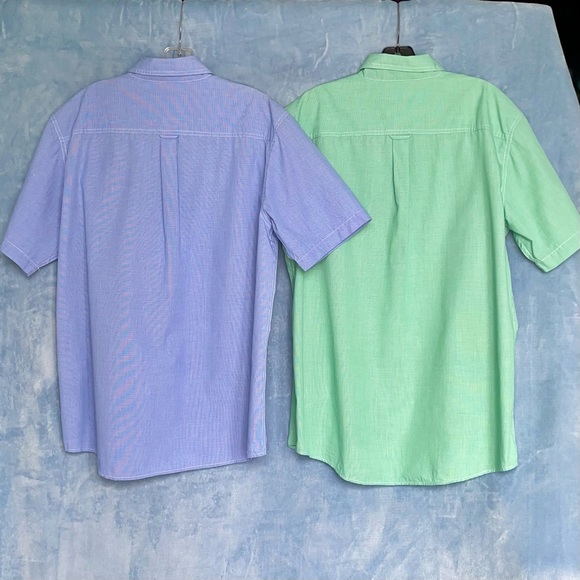 2 NWOT Ralph Lauren Chaps checked s/s button-front shirts/2 for less $ than 1 - Picture 2 of 10
